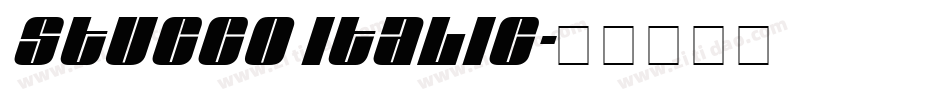 Stucco Italic字体转换